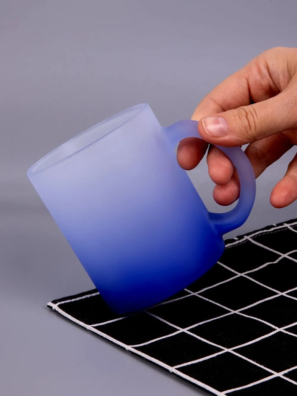 Кружка Grade Fade для сублимационной печати, матовая, синяя заказать онлайн с вашим дизайном на заказ в Москве и области