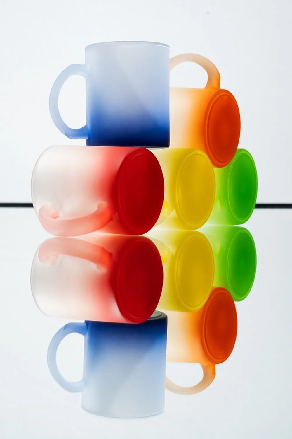 Кружка Grade Fade для сублимационной печати, матовая, синяя заказать онлайн с вашим дизайном на заказ в Москве и области