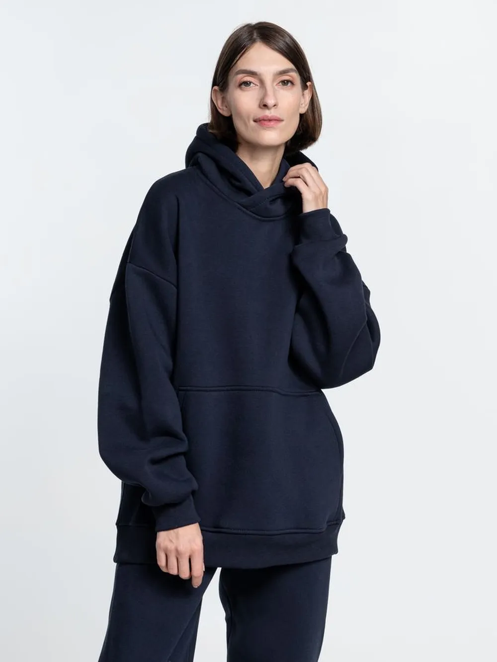 Худи Kulonga Oversize, темно-синее (кобальт), размер ХS/S заказать онлайн с вашим дизайном на заказ в Москве и области
