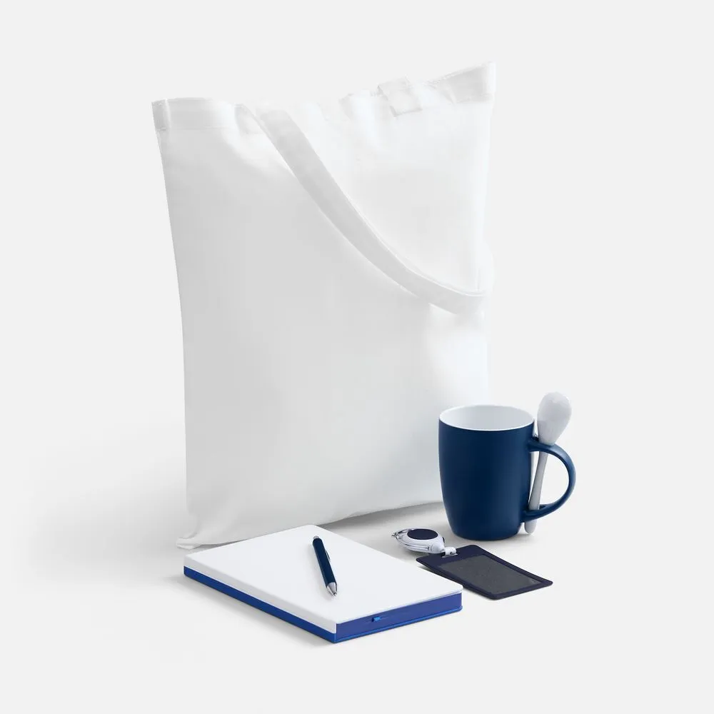 Набор Welcome Pack, синий с белым заказать онлайн с вашим дизайном на заказ в Москве и области
