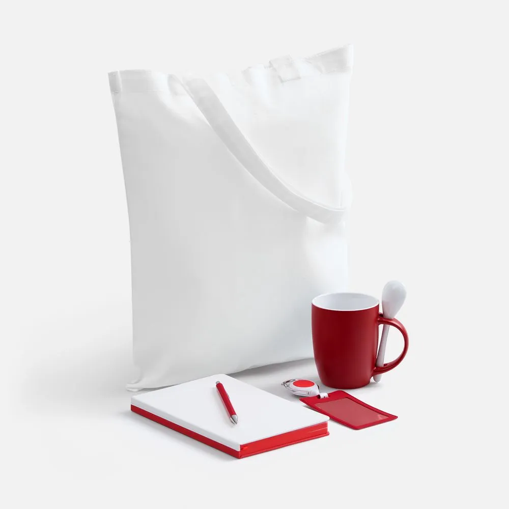 Набор Welcome Pack, красный с белым заказать онлайн с вашим дизайном на заказ в Москве и области