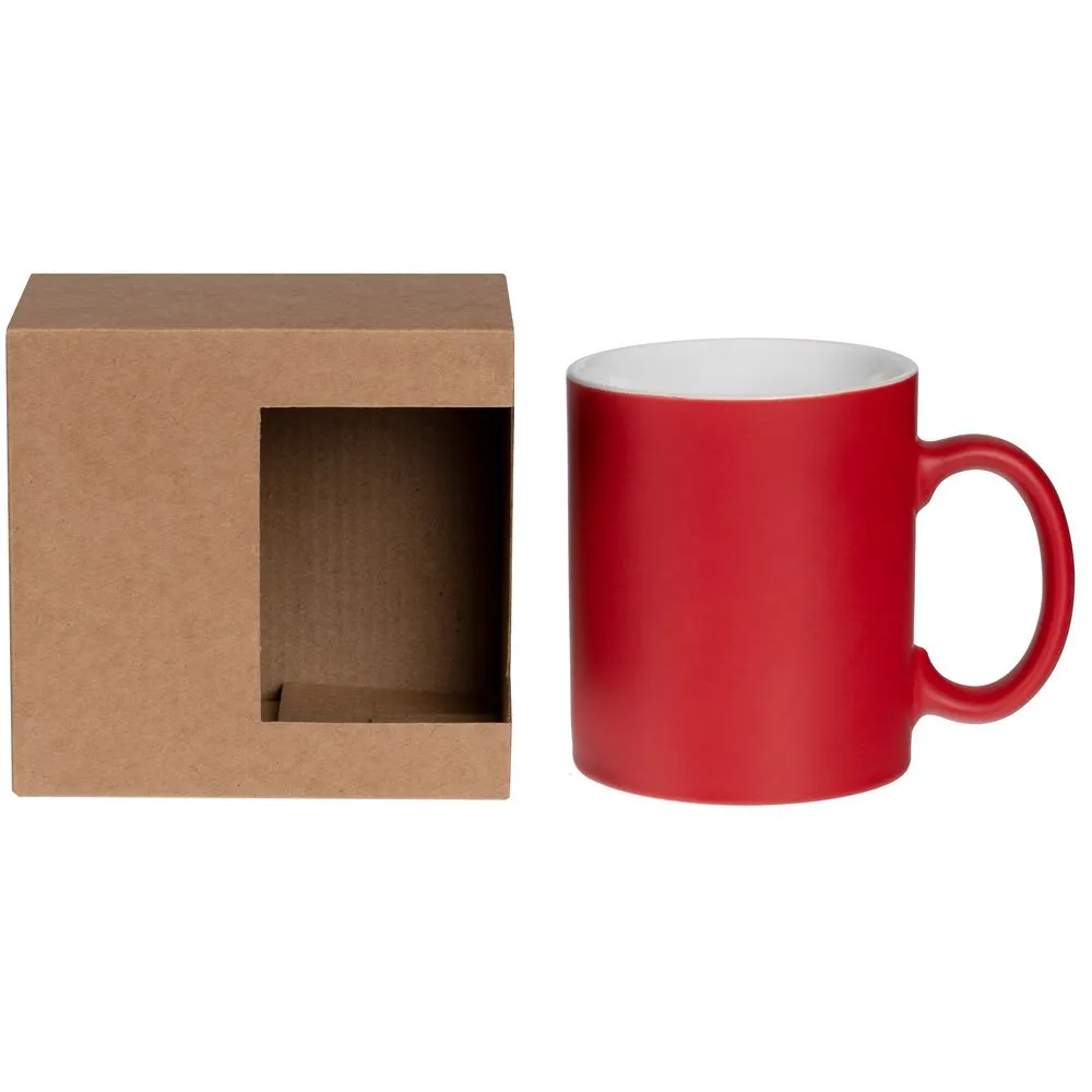 Коробка для кружки с окном Cupcase, крафт заказать онлайн с вашим дизайном на заказ в Москве и области
