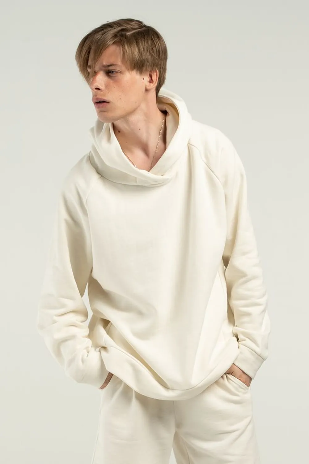 Худи унисекс H1, молочно-белое заказать онлайн с вашим дизайном на заказ в Москве и области