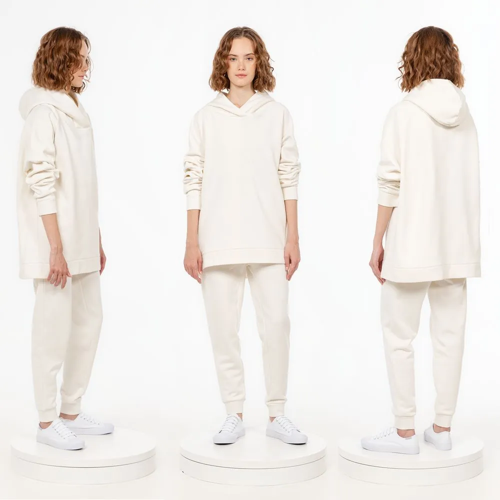 Худи унисекс H1, молочно-белое, размер XL/XXL заказать онлайн с вашим дизайном на заказ в Москве и области