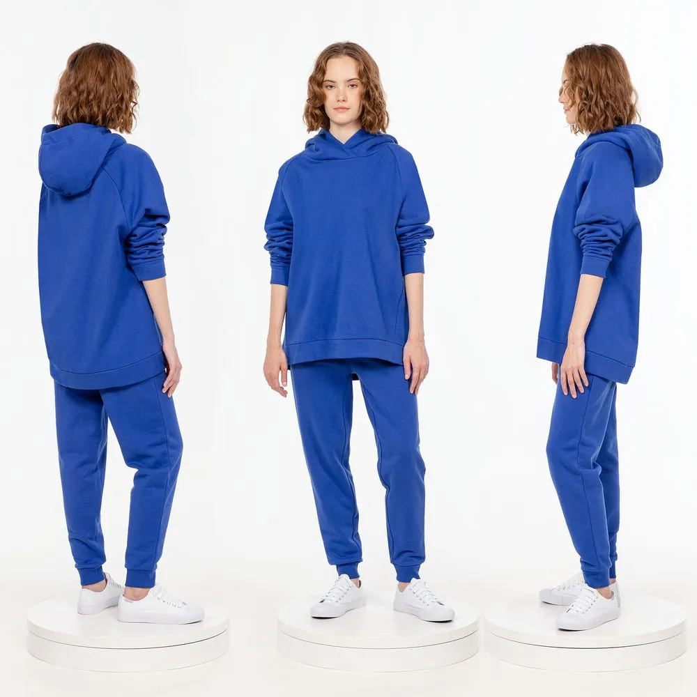 Худи унисекс H1, синее заказать онлайн с вашим дизайном на заказ в Москве и области