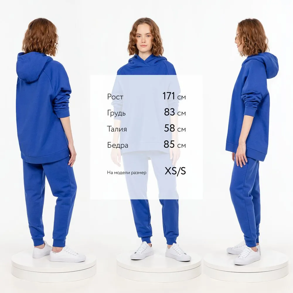 Худи унисекс H1, синее заказать онлайн с вашим дизайном на заказ в Москве и области