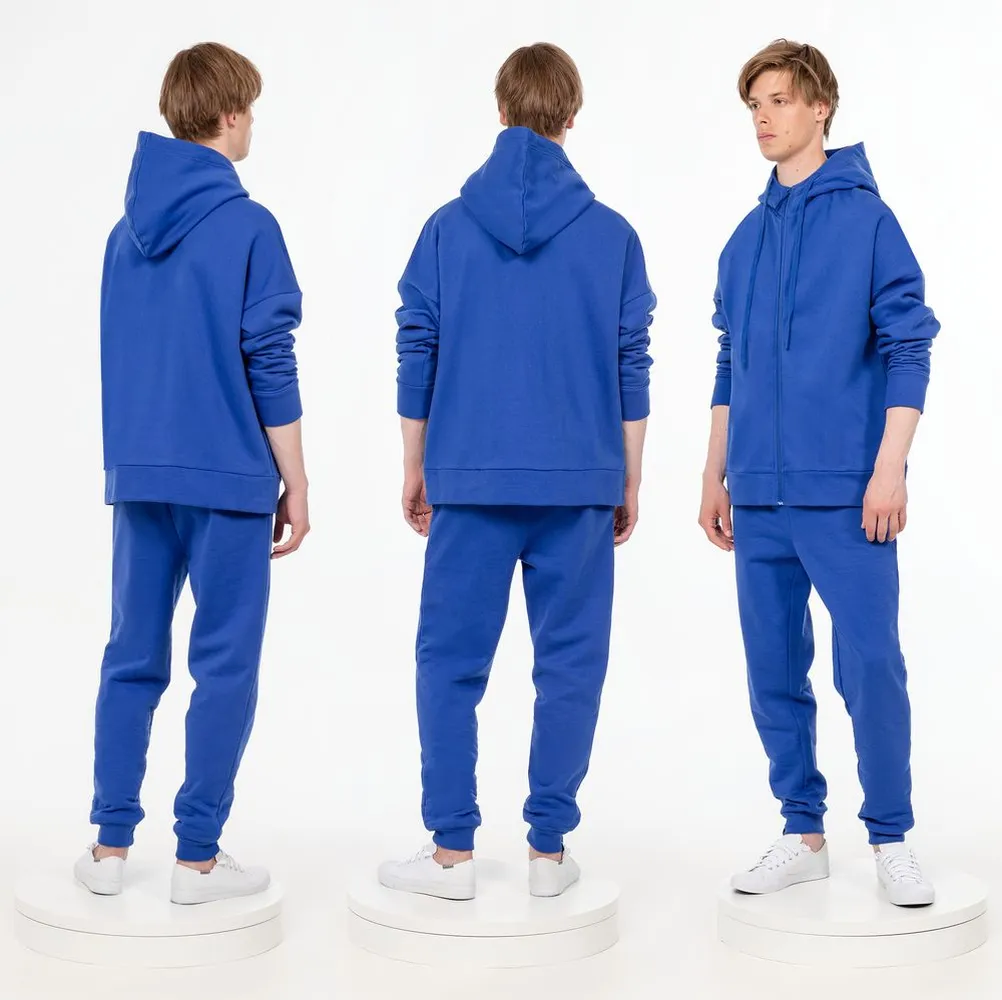 Толстовка унисекс H3, синяя, размер XL/XXL заказать онлайн с вашим дизайном на заказ в Москве и области