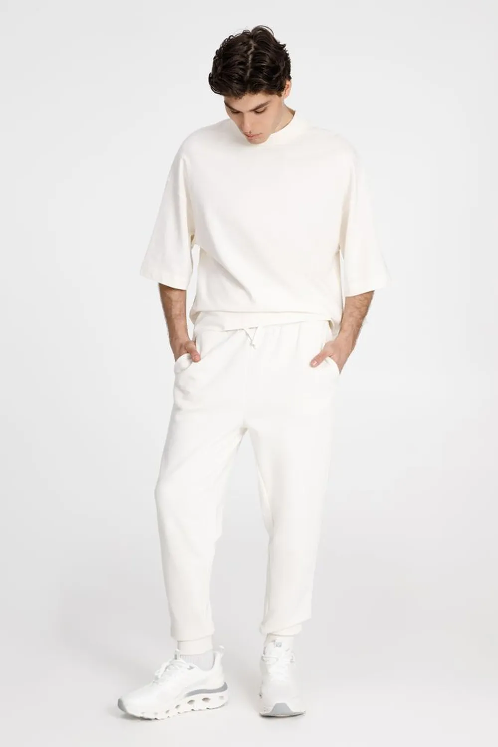 Джоггеры J2, молочно-белые заказать онлайн с вашим дизайном на заказ в Москве и области