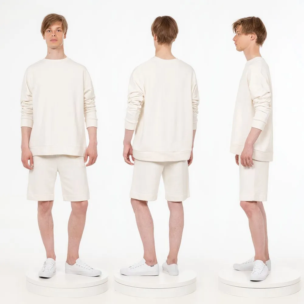 Свитшот унисекс S2, молочно-белый заказать онлайн с вашим дизайном на заказ в Москве и области