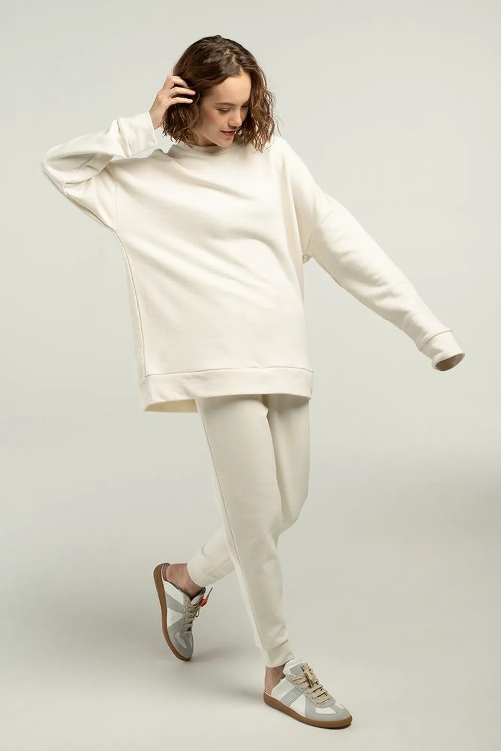 Свитшот унисекс S2, молочно-белый заказать онлайн с вашим дизайном на заказ в Москве и области