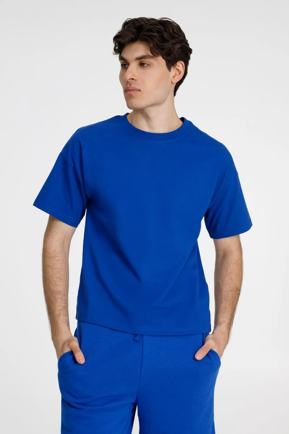 Футболка унисекс T3, синяя, размер XS/S заказать онлайн с вашим дизайном на заказ в Москве и области