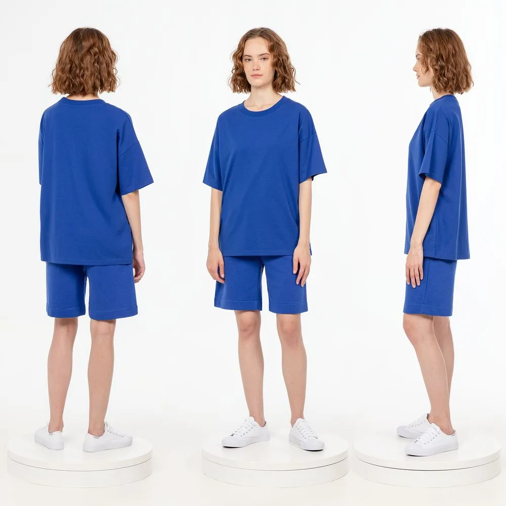 Футболка унисекс T3, синяя, размер XS/S заказать онлайн с вашим дизайном на заказ в Москве и области