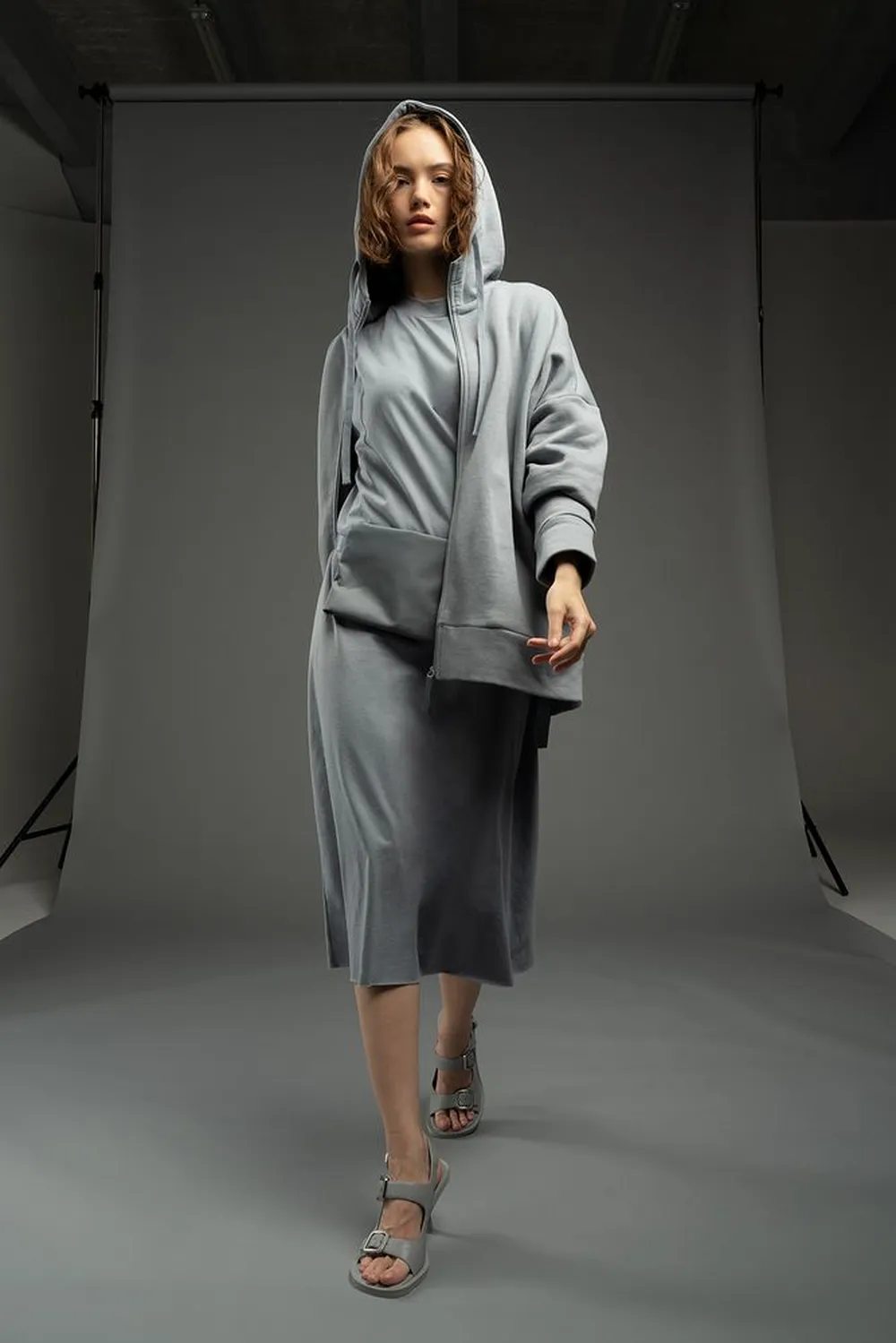 Платье D2, серое, размер XL/XXL заказать онлайн с вашим дизайном на заказ в Москве и области