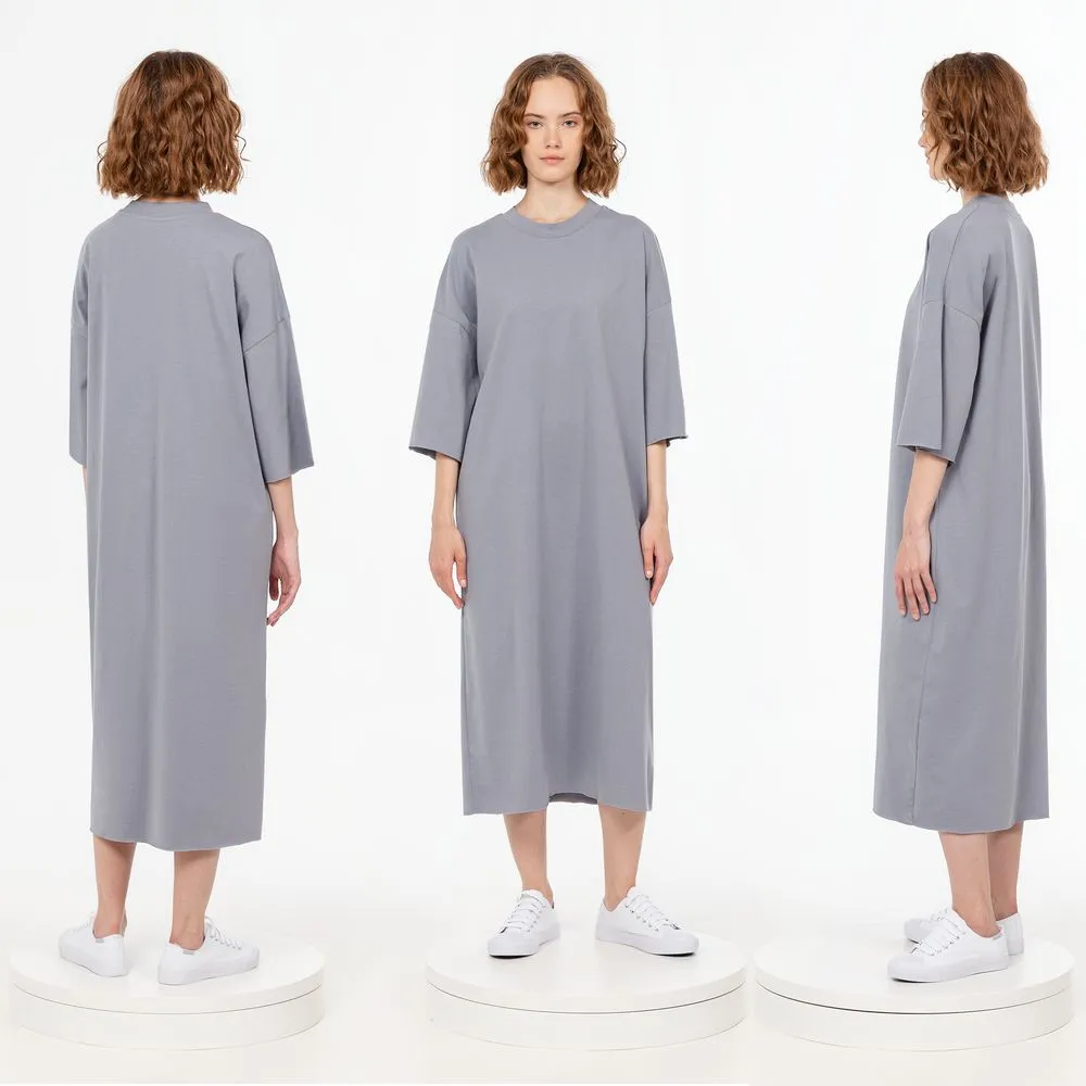 Платье D2, серое, размер XL/XXL заказать онлайн с вашим дизайном на заказ в Москве и области