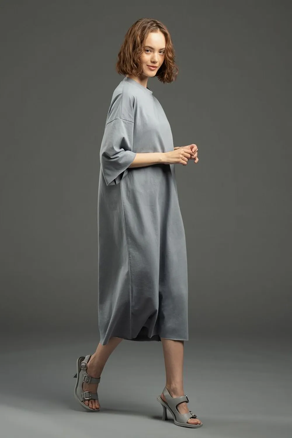 Платье D2, серое, размер XL/XXL заказать онлайн с вашим дизайном на заказ в Москве и области