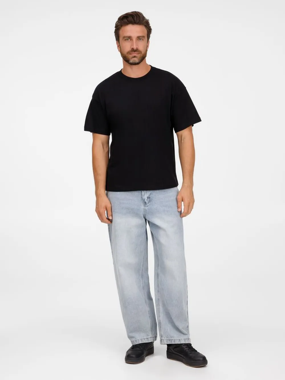 Футболка оверсайз унисекс Legacy, черная, размер XS заказать онлайн с вашим дизайном на заказ в Москве и области