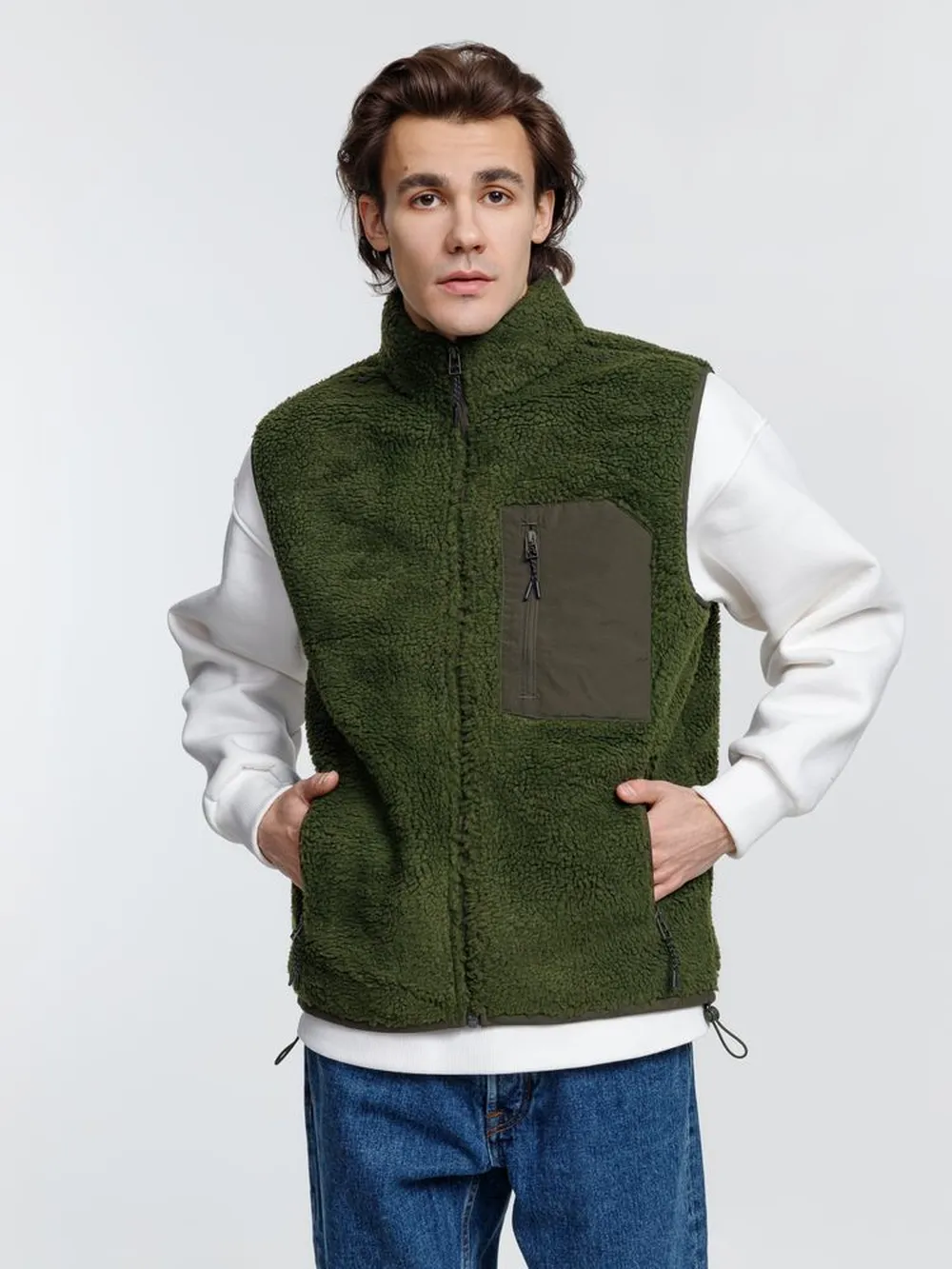 Жилет унисекс Fury BW, хаки заказать онлайн с вашим дизайном на заказ в Москве и области