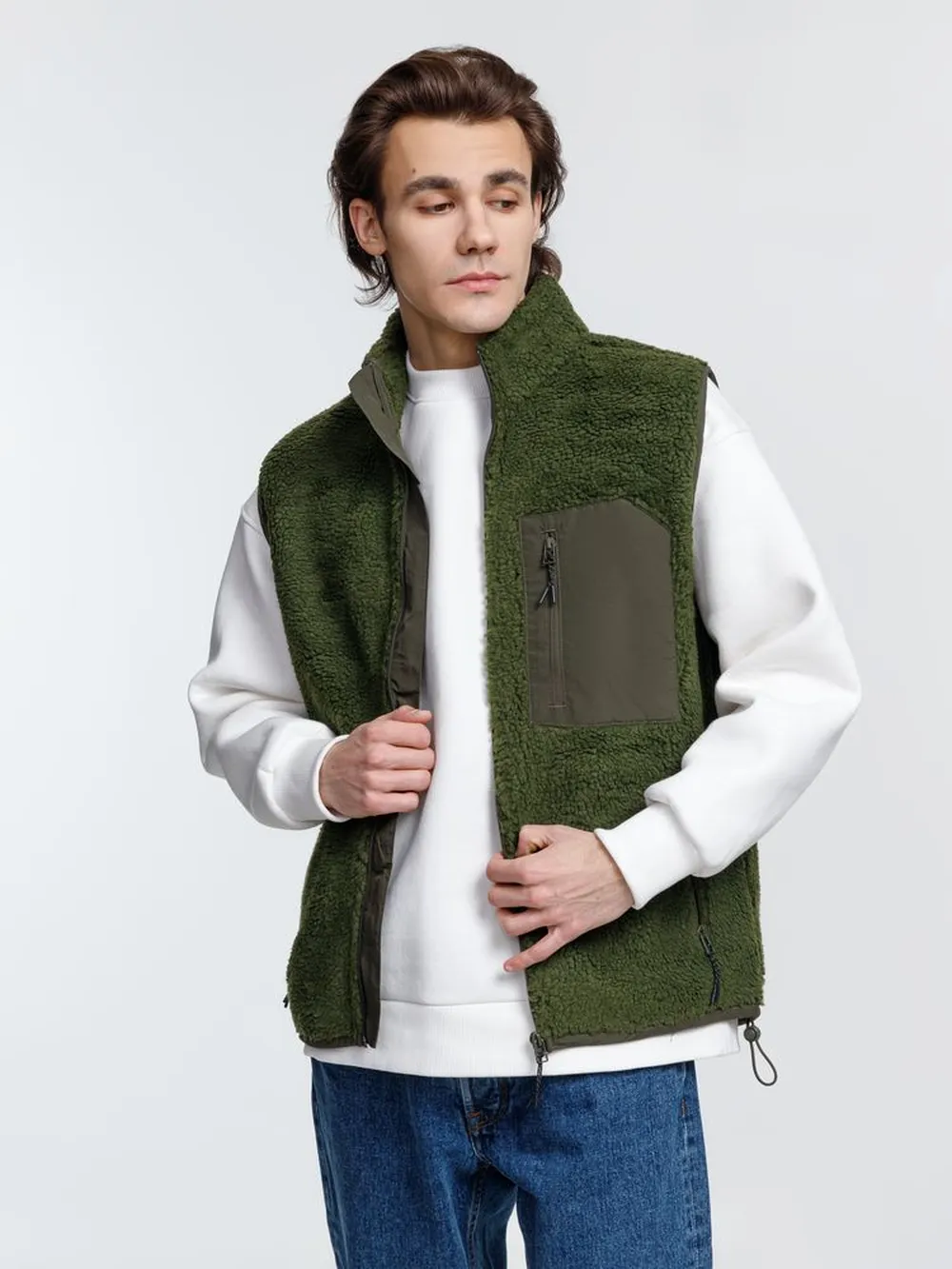 Жилет унисекс Fury BW, хаки заказать онлайн с вашим дизайном на заказ в Москве и области