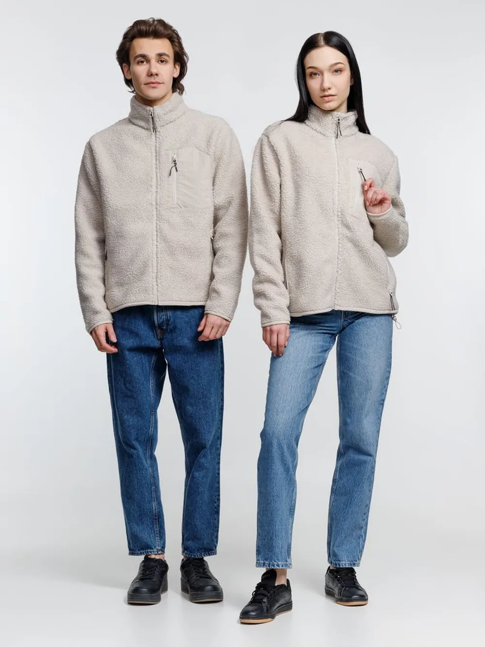 Куртка унисекс Fury, бежевая, размер S заказать онлайн с вашим дизайном на заказ в Москве и области