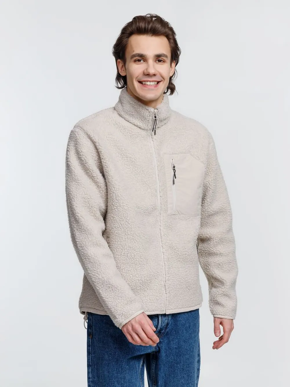 Куртка унисекс Fury, бежевая, размер 3XL заказать онлайн с вашим дизайном на заказ в Москве и области