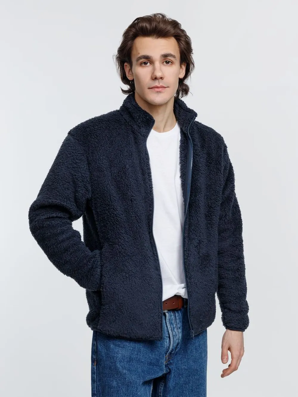 Куртка унисекс Finch, темно-синяя (navy), размер M заказать онлайн с вашим дизайном на заказ в Москве и области