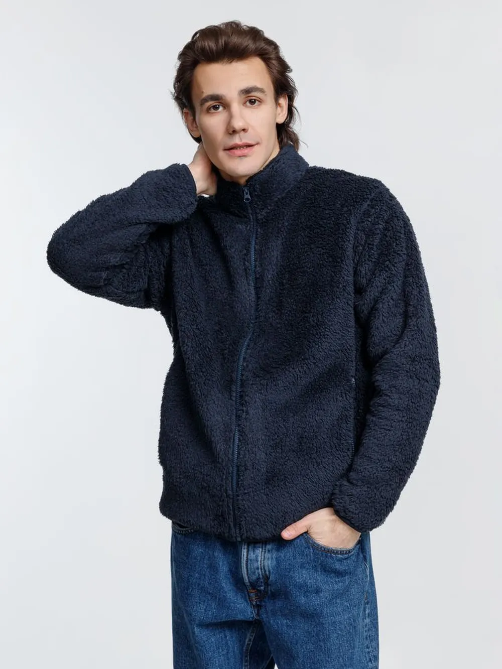 Куртка унисекс Finch, темно-синяя (navy), размер M заказать онлайн с вашим дизайном на заказ в Москве и области