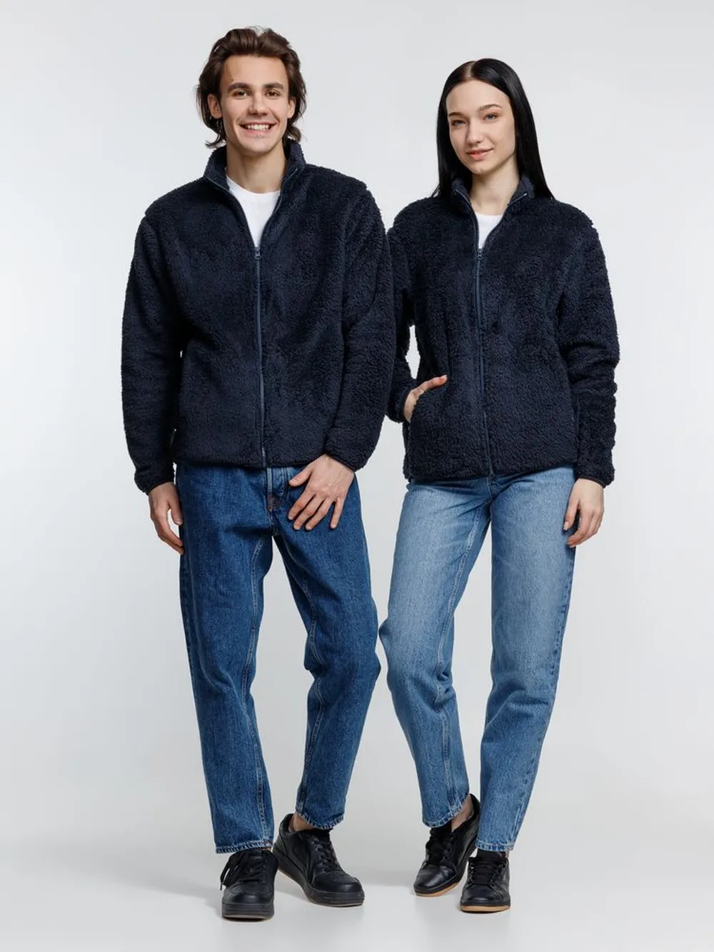 Куртка унисекс Finch, темно-синяя (navy), размер M заказать онлайн с вашим дизайном на заказ в Москве и области