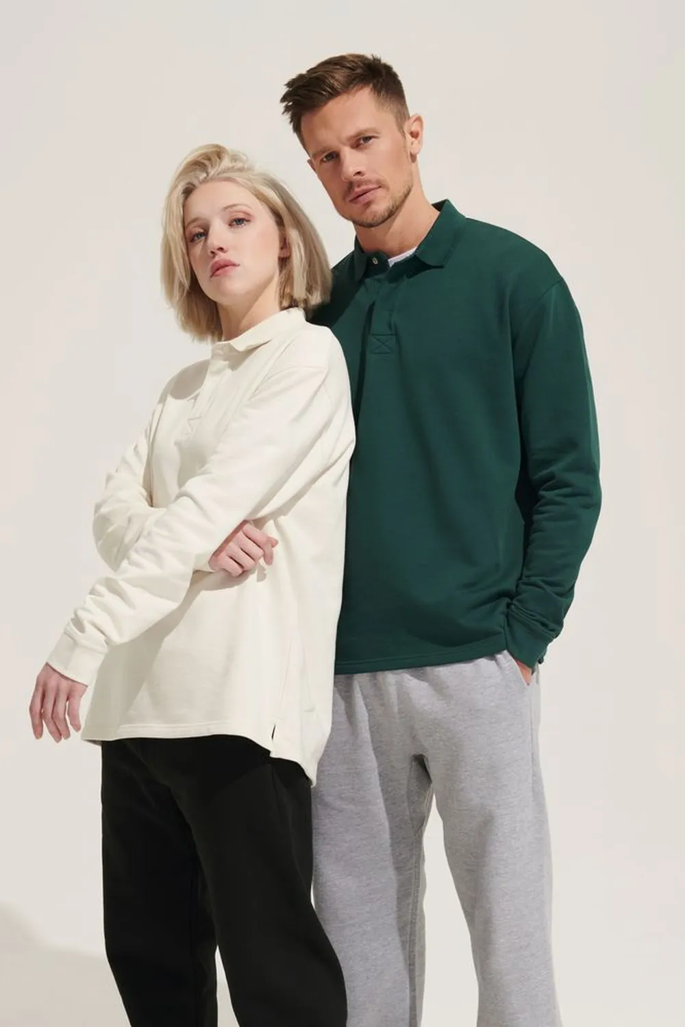 Рубашка поло оверсайз с длинным рукавом Heritage, темно-синяя, размер XS заказать онлайн с вашим дизайном на заказ в Москве и области