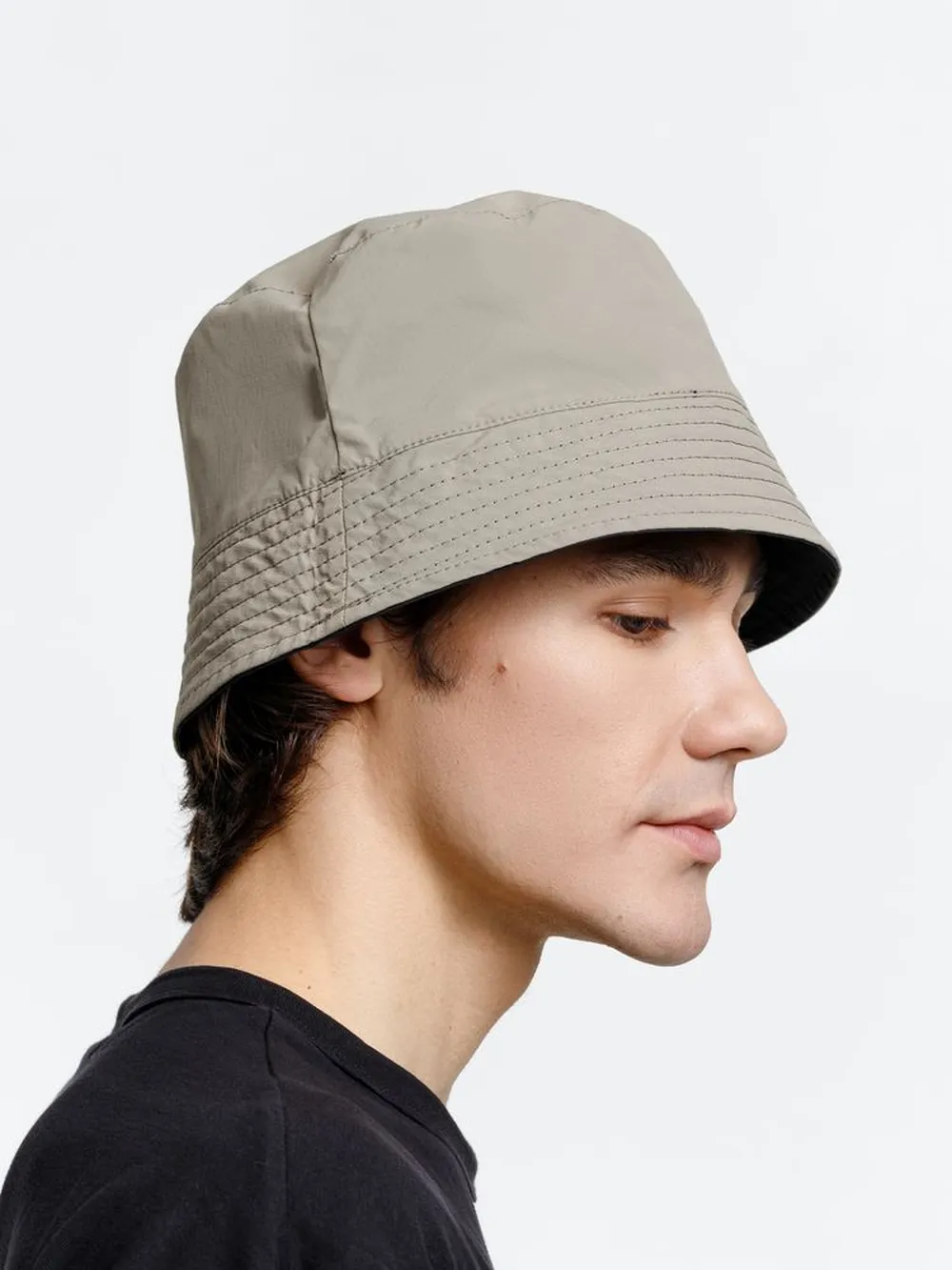 Панама Nylon двусторонняя, черная с хаки, размер M/L заказать онлайн с вашим дизайном на заказ в Москве и области