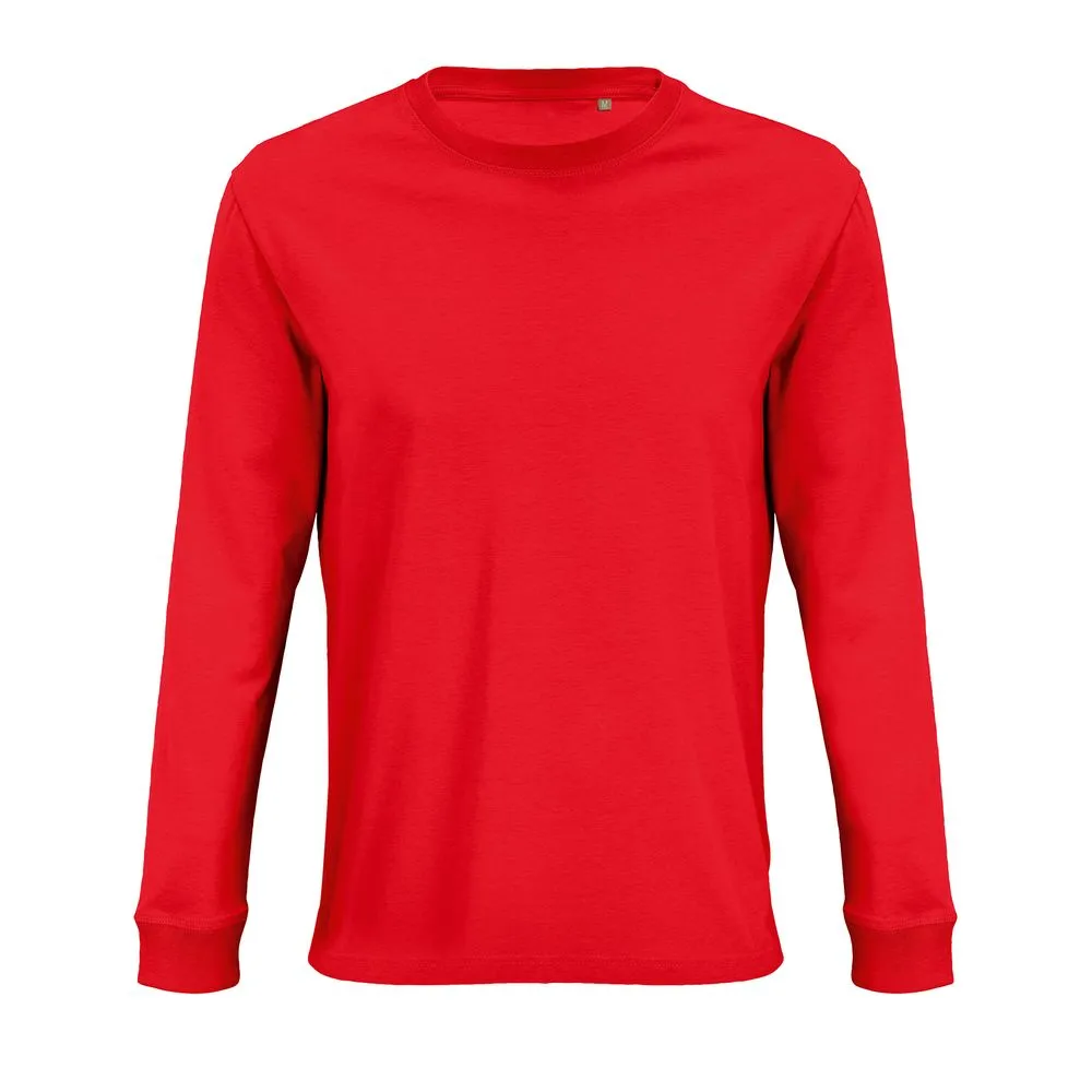 Футболка унисекс с длинным рукавом Pioneer LSL, красная, размер XXL заказать онлайн с вашим дизайном на заказ в Москве и области