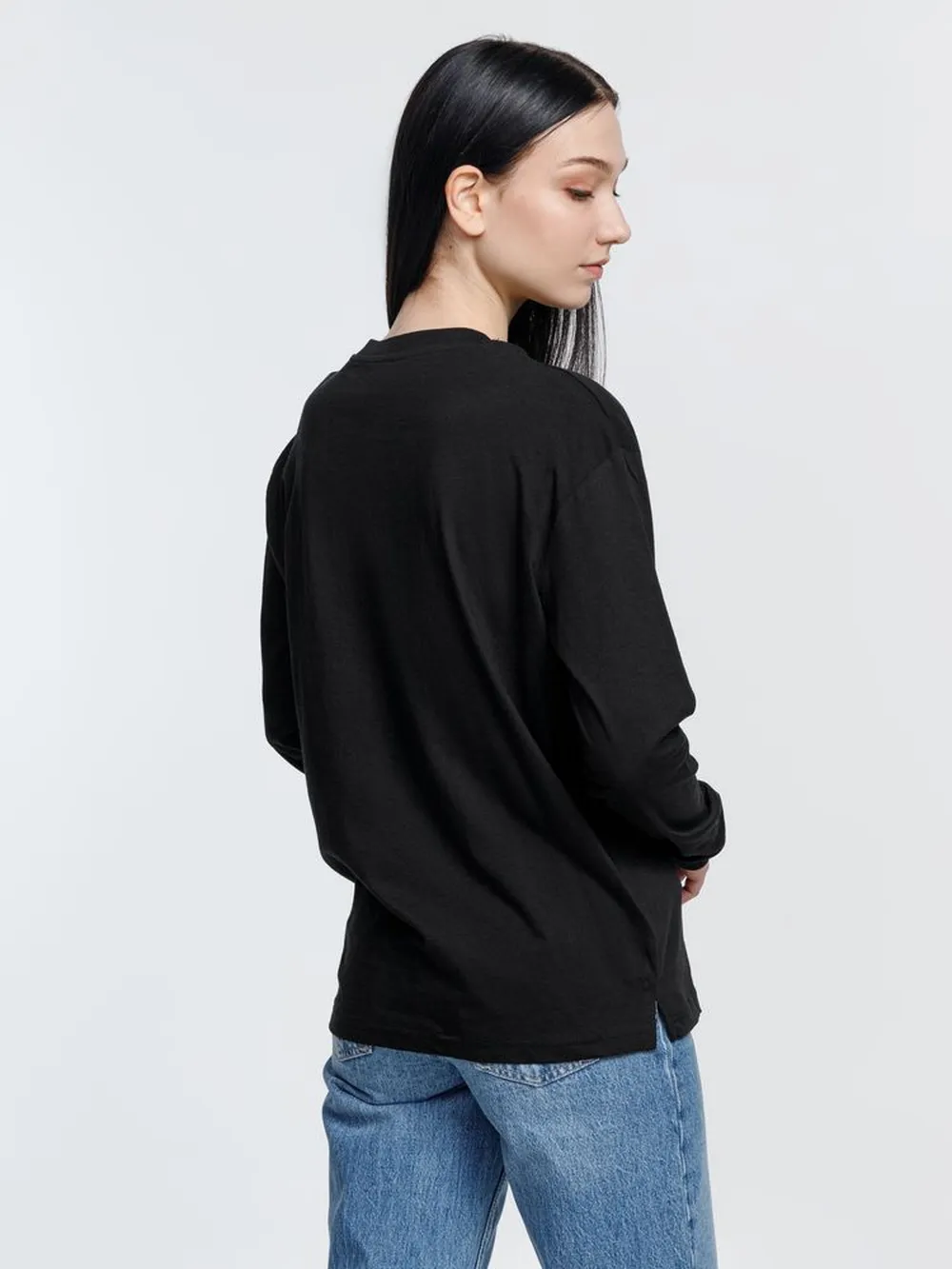 Футболка унисекс с длинным рукавом Pioneer LSL, черная, размер M заказать онлайн с вашим дизайном на заказ в Москве и области