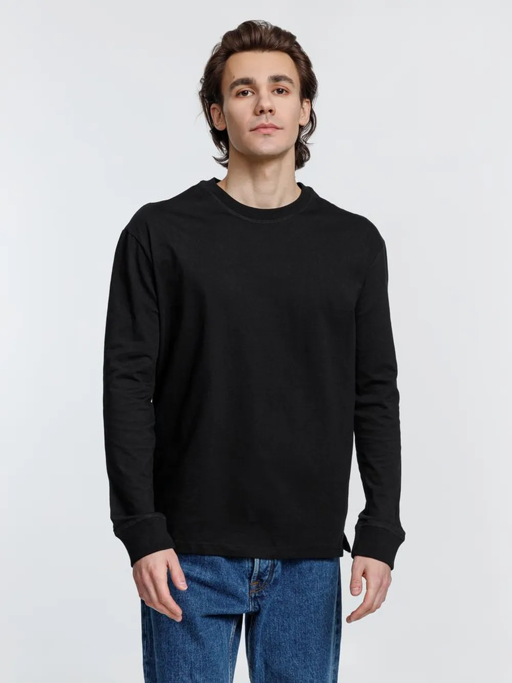 Футболка унисекс с длинным рукавом Pioneer LSL, черная, размер M заказать онлайн с вашим дизайном на заказ в Москве и области