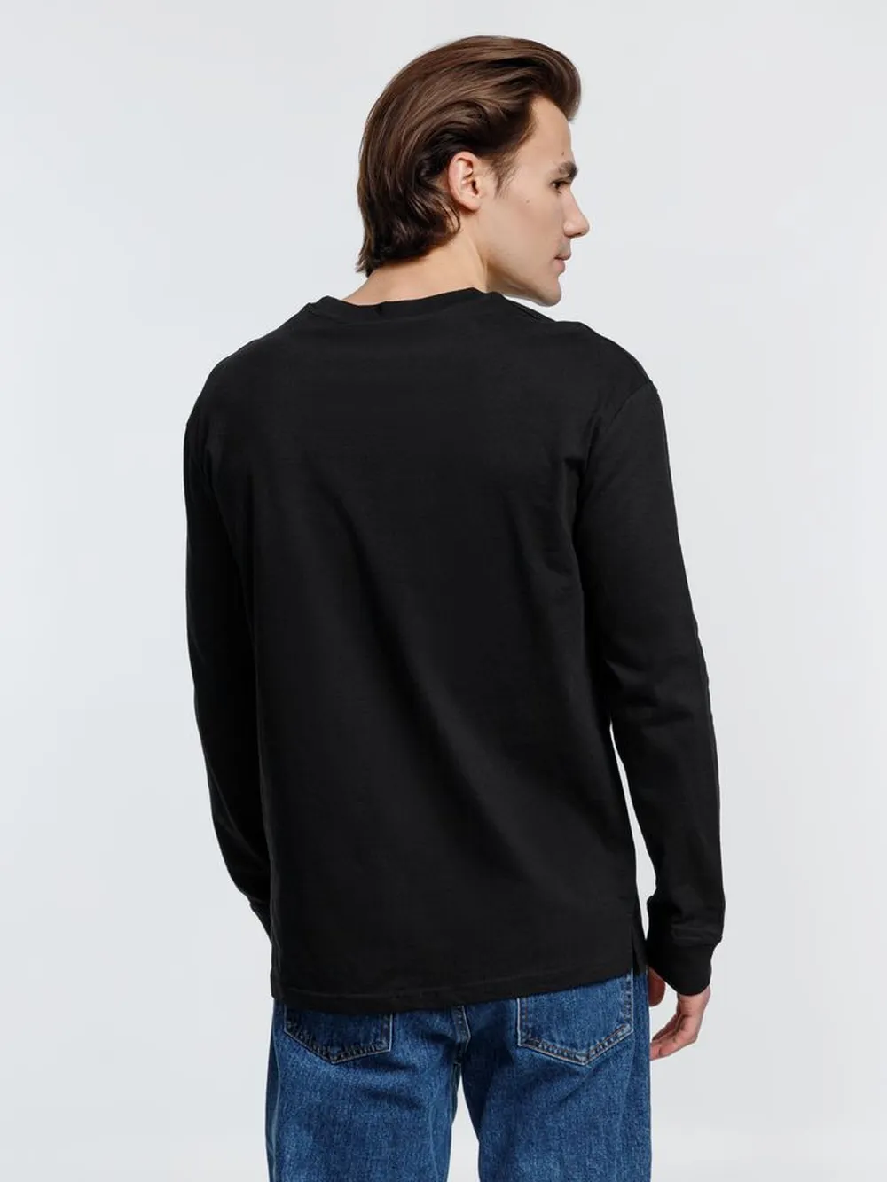 Футболка унисекс с длинным рукавом Pioneer LSL, черная, размер M заказать онлайн с вашим дизайном на заказ в Москве и области