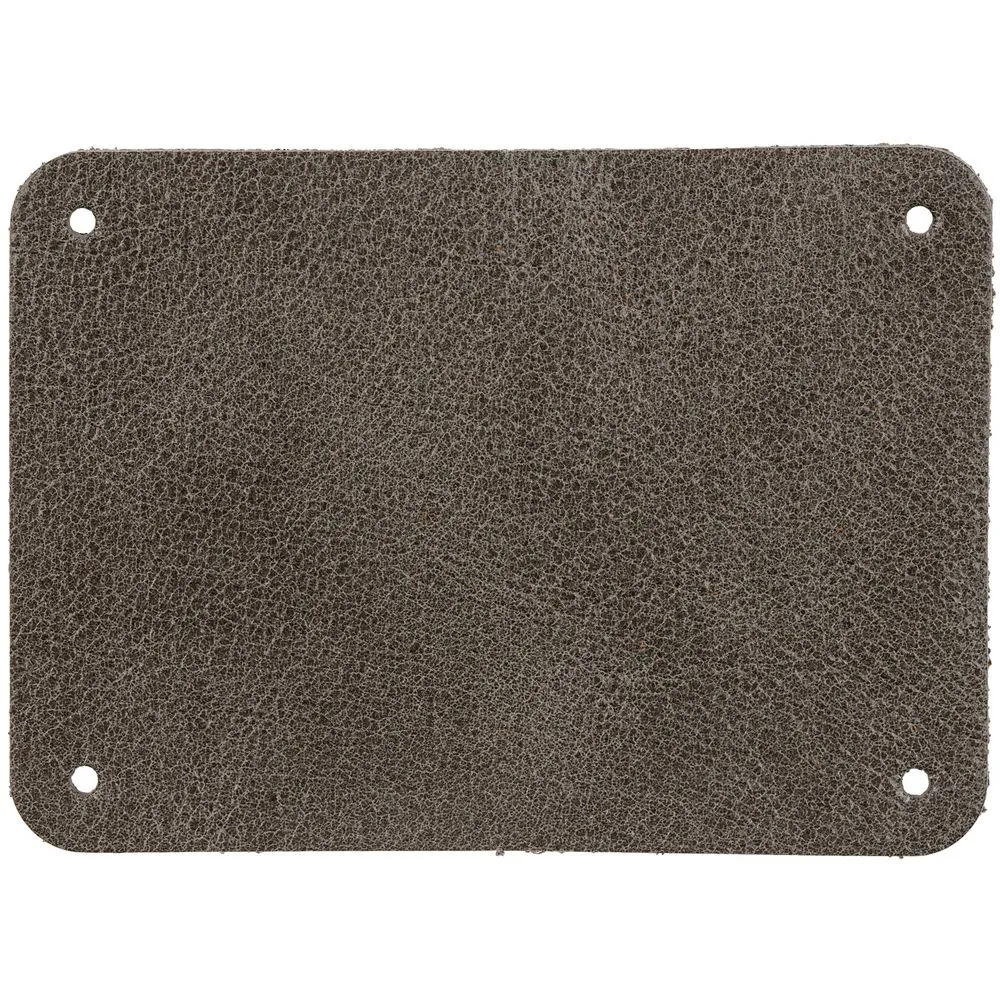 Лейбл кожаный Beta, XL, серый заказать онлайн с вашим дизайном на заказ в Москве и области