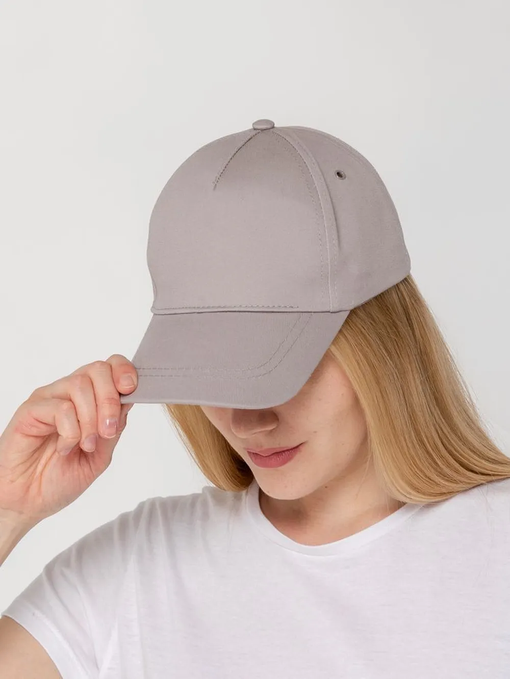 Бейсболка Convention, серая заказать онлайн с вашим дизайном на заказ в Москве и области