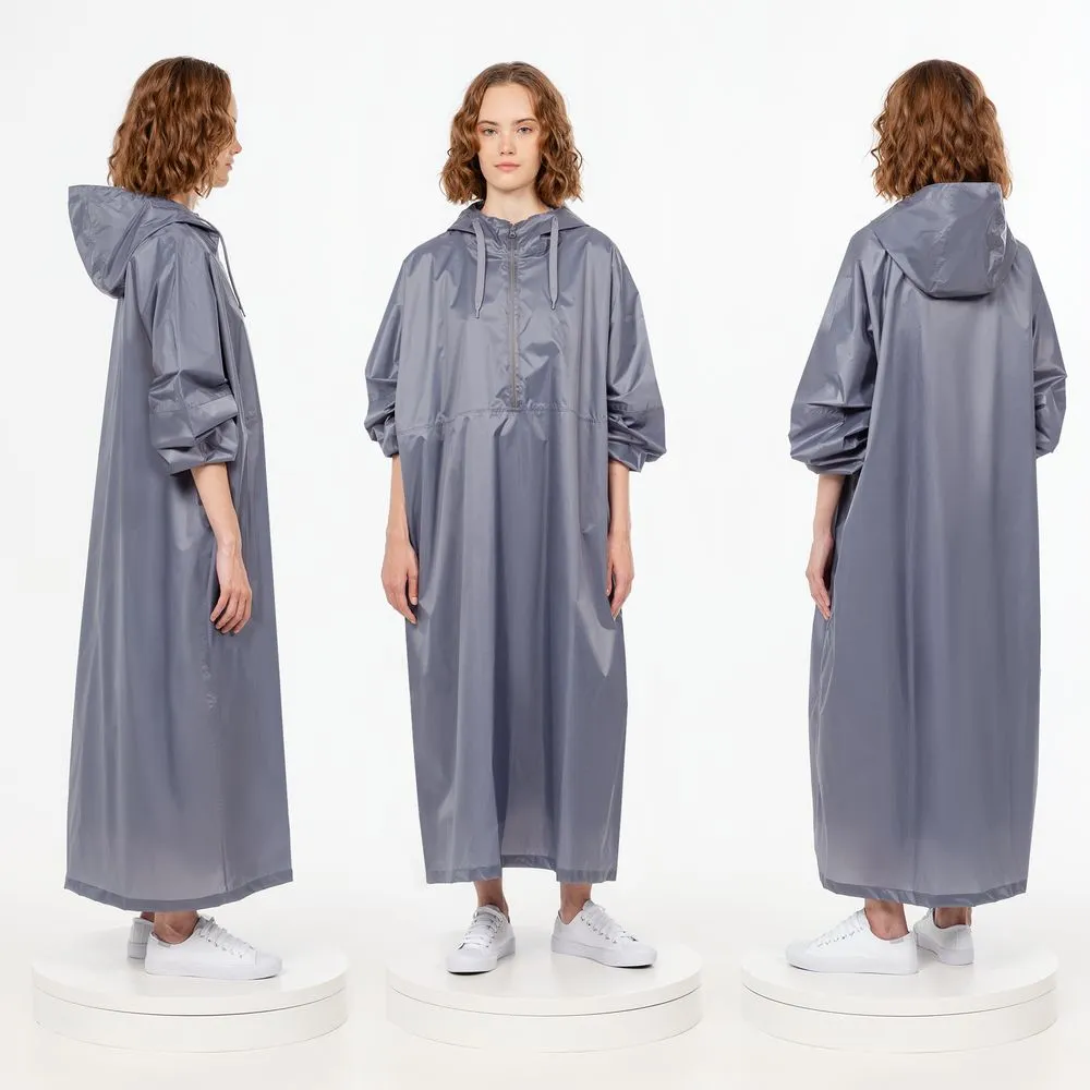 Дождевик-анорак R1, серый, размер XL/XXL заказать онлайн с вашим дизайном на заказ в Москве и области