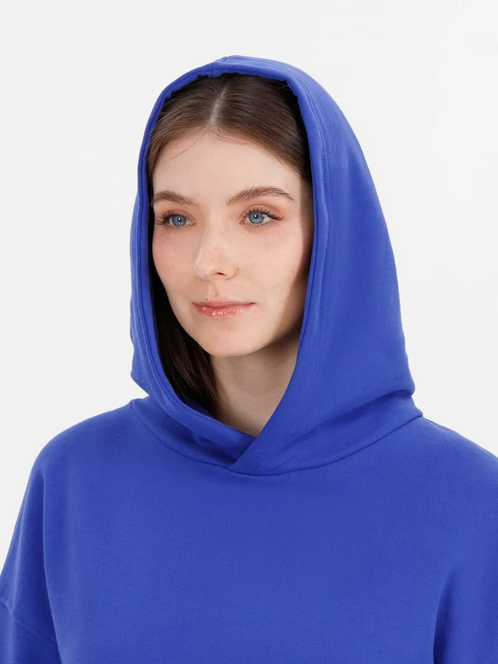 Худи оверсайз унисекс Outshine, ярко-синее, размер XL/2XL заказать онлайн с вашим дизайном на заказ в Москве и области