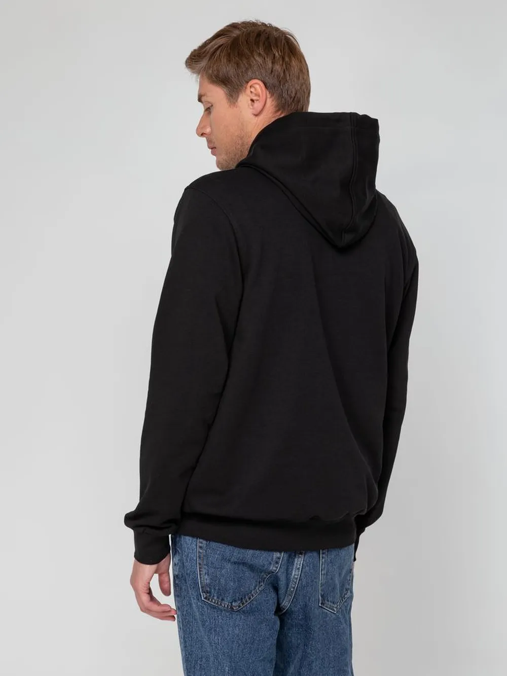 Худи унисекс с карманом на груди Chest Pocket, черное, размер XL/2XL заказать онлайн с вашим дизайном на заказ в Москве и области