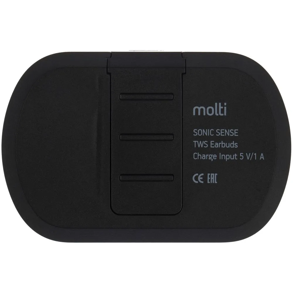 Беспроводные наушники Sonic Sense, черные заказать онлайн с вашим дизайном на заказ в Москве и области