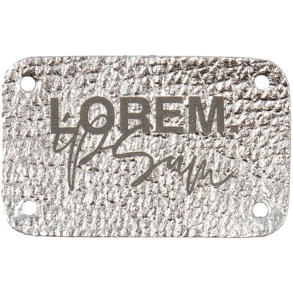 Лейбл Corolla Metal, S, серебряный заказать онлайн с вашим дизайном на заказ в Москве и области