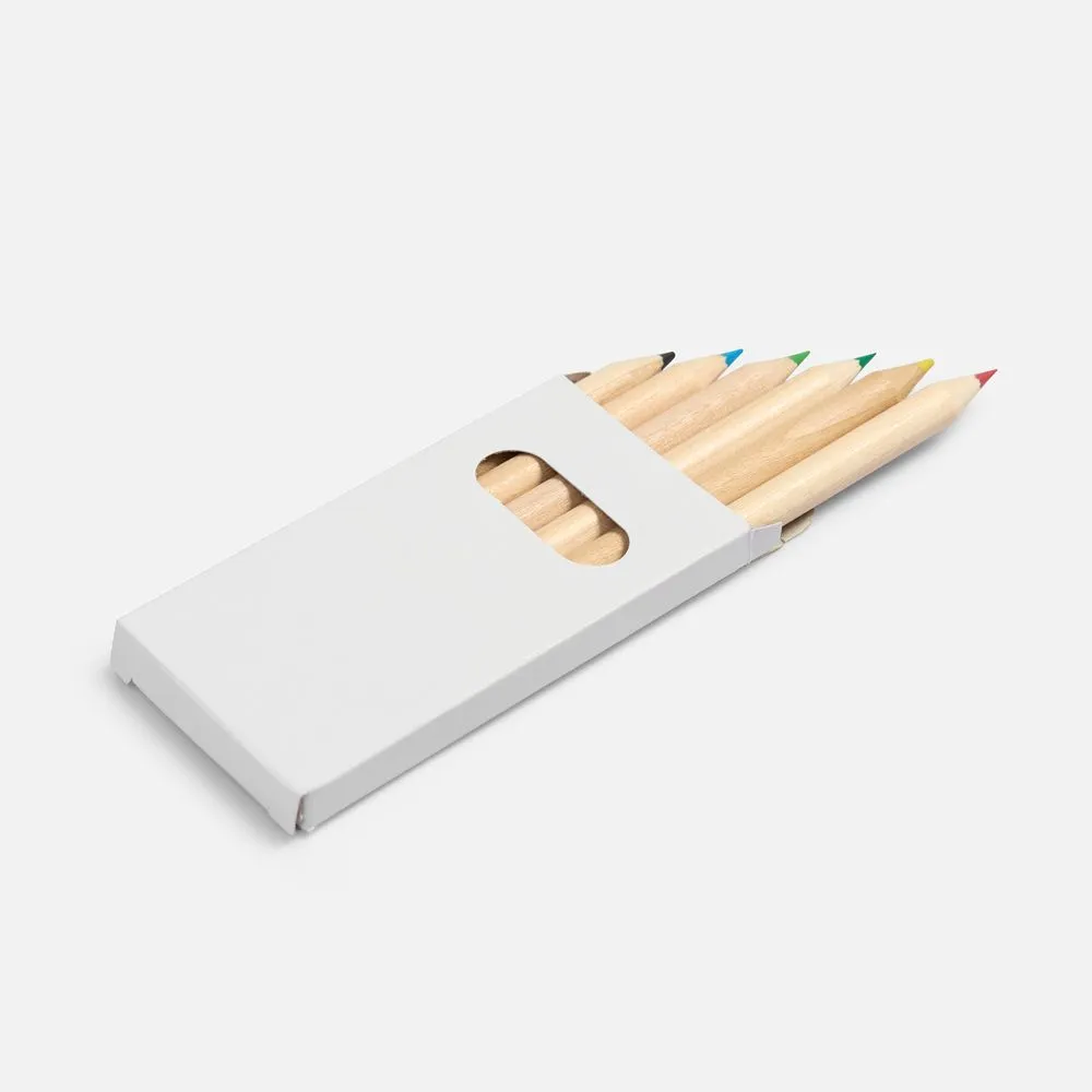 Набор цветных карандашей Pencilvania Mini, белый заказать онлайн с вашим дизайном на заказ в Москве и области