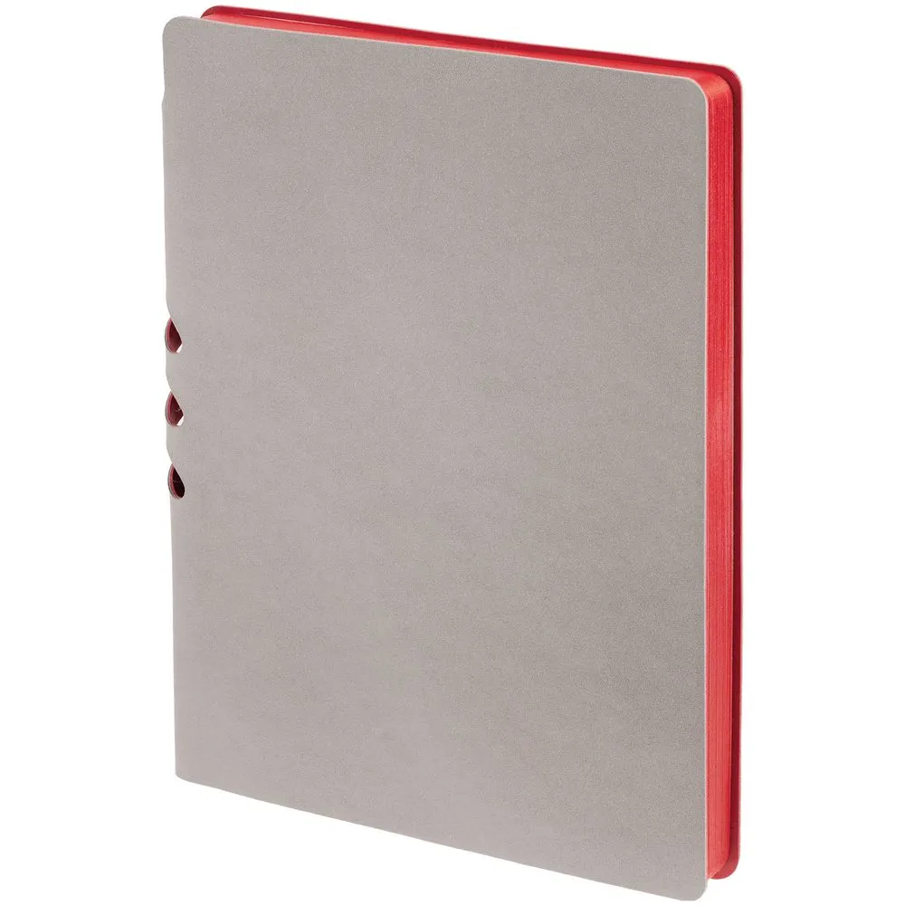 Ежедневник Flexpen, недатированный, серебристо-красный заказать онлайн с вашим дизайном на заказ в Москве и области