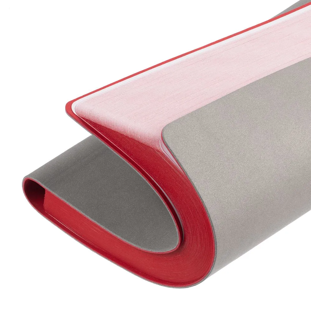 Ежедневник Flexpen, недатированный, серебристо-красный заказать онлайн с вашим дизайном на заказ в Москве и области