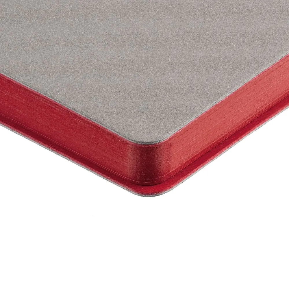 Ежедневник Flexpen, недатированный, серебристо-красный заказать онлайн с вашим дизайном на заказ в Москве и области