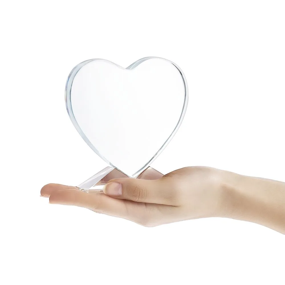Стела Pictory Heart, прозрачная заказать онлайн с вашим дизайном на заказ в Москве и области