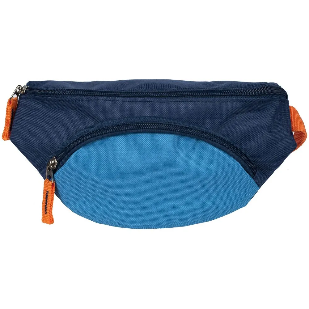 Поясная сумка детская Kiddo, синяя с голубым заказать онлайн с вашим дизайном на заказ в Москве и области