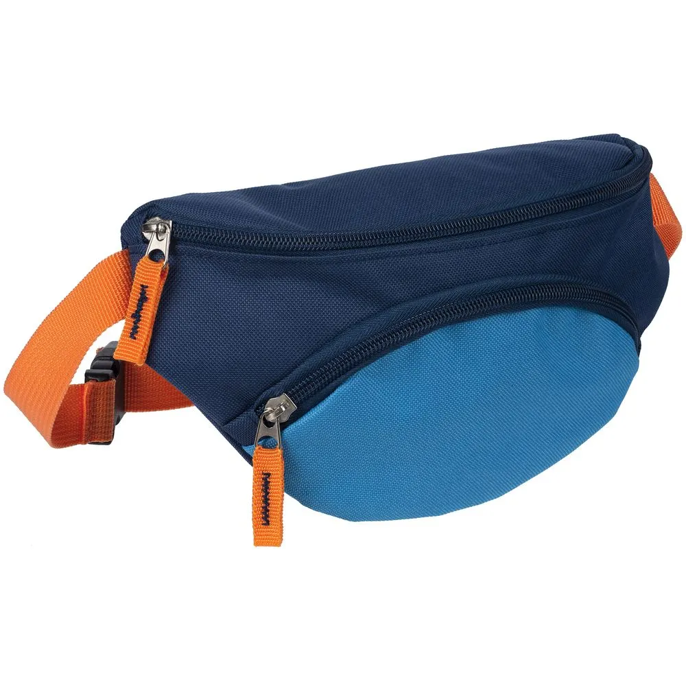 Поясная сумка детская Kiddo, синяя с голубым заказать онлайн с вашим дизайном на заказ в Москве и области