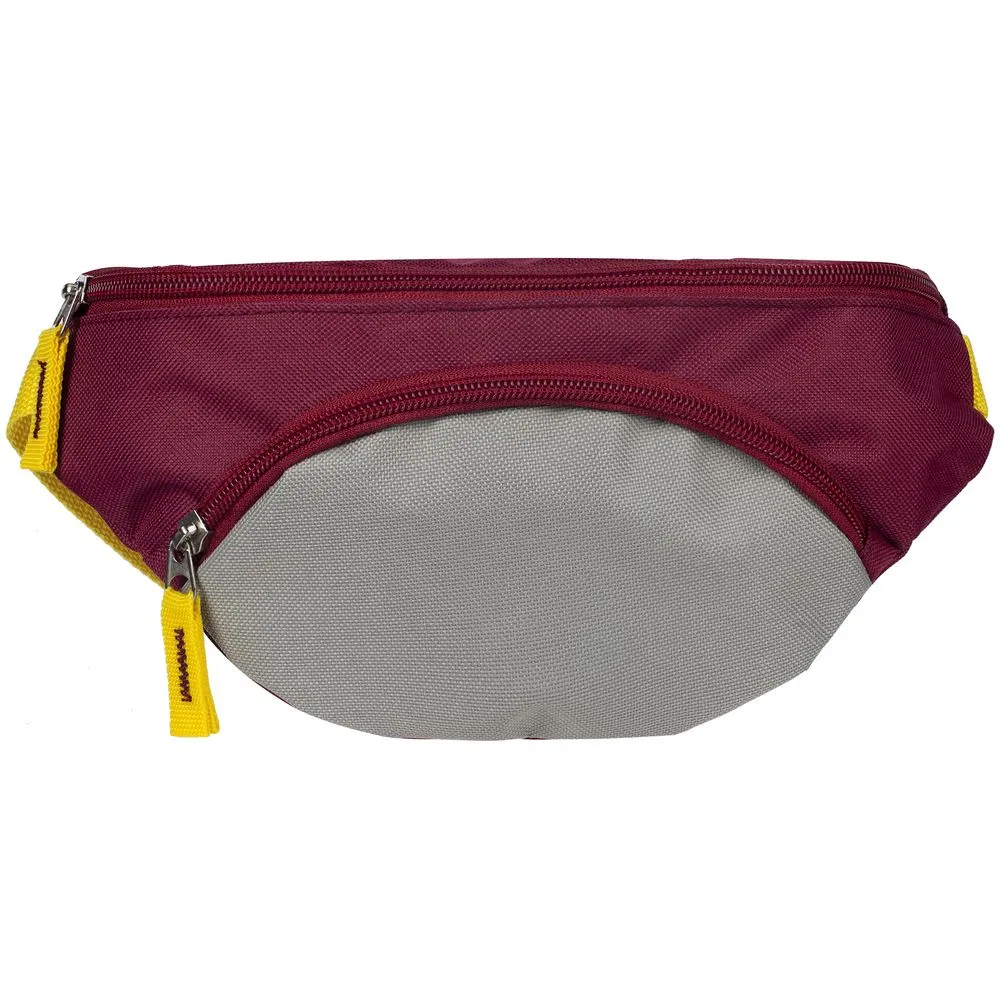 Поясная сумка детская Kiddo, бордовая с серым заказать онлайн с вашим дизайном на заказ в Москве и области