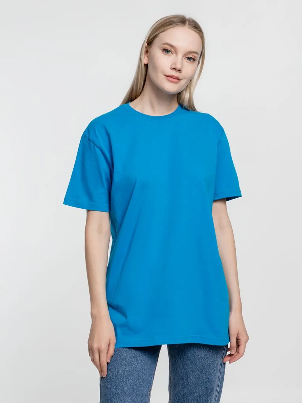 Футболка унисекс T-Bolka 160, бирюзовая, размер XL заказать онлайн с вашим дизайном на заказ в Москве и области