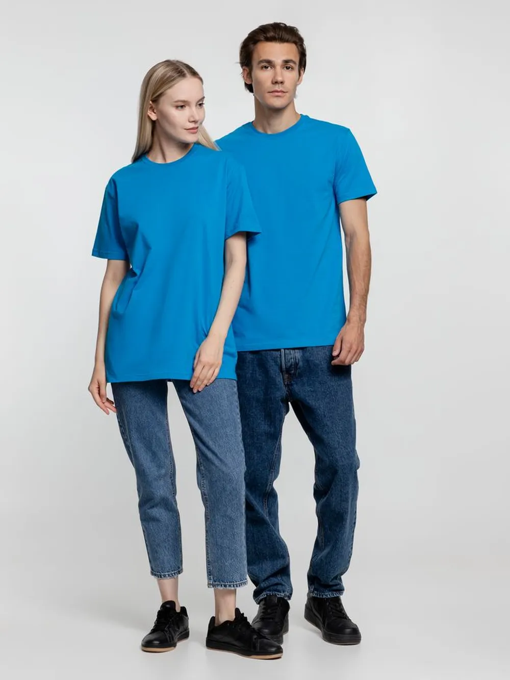 Футболка унисекс T-Bolka 160, бирюзовая, размер XL заказать онлайн с вашим дизайном на заказ в Москве и области